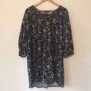 Whimsical Print Long Sleeve Dress - Old Navy